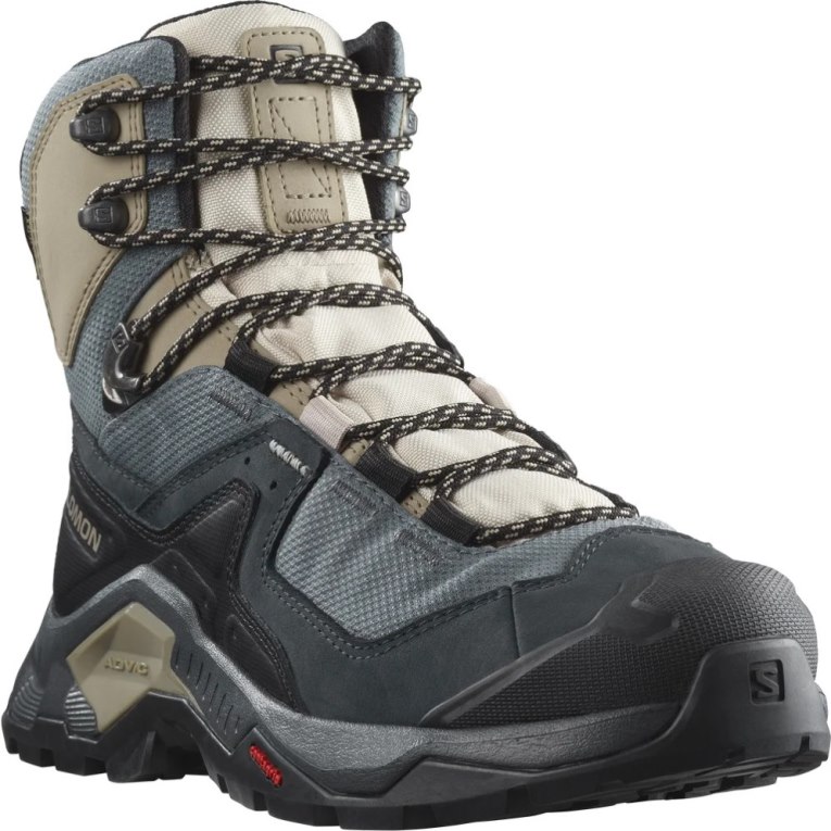 Grey / Black / Khaki Salomon Quest Element GTX Women's Hiking Boots | PH 65031J